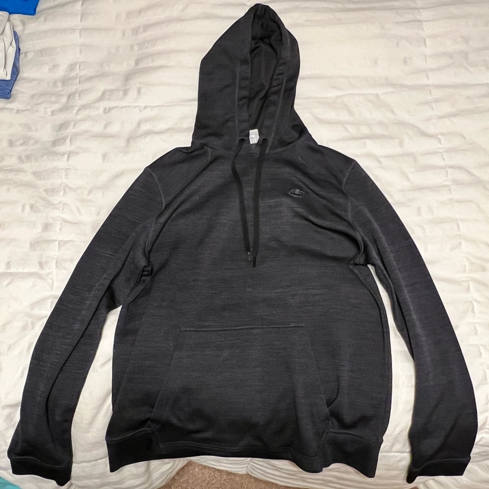 Medium Dark Grey “Champion” Performance Athletic Hoodie